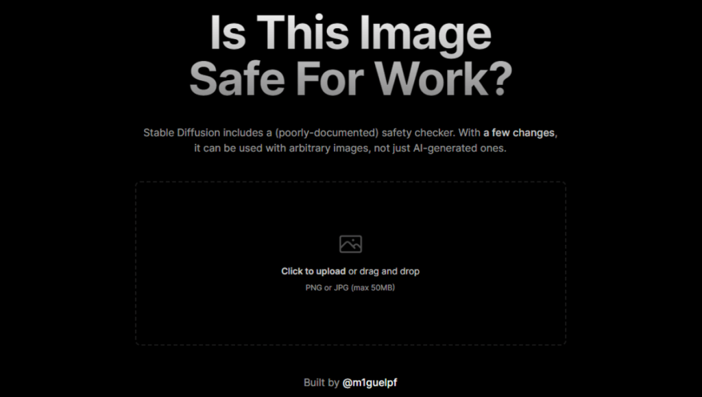 Is This Image Safe For Work? Screenshot