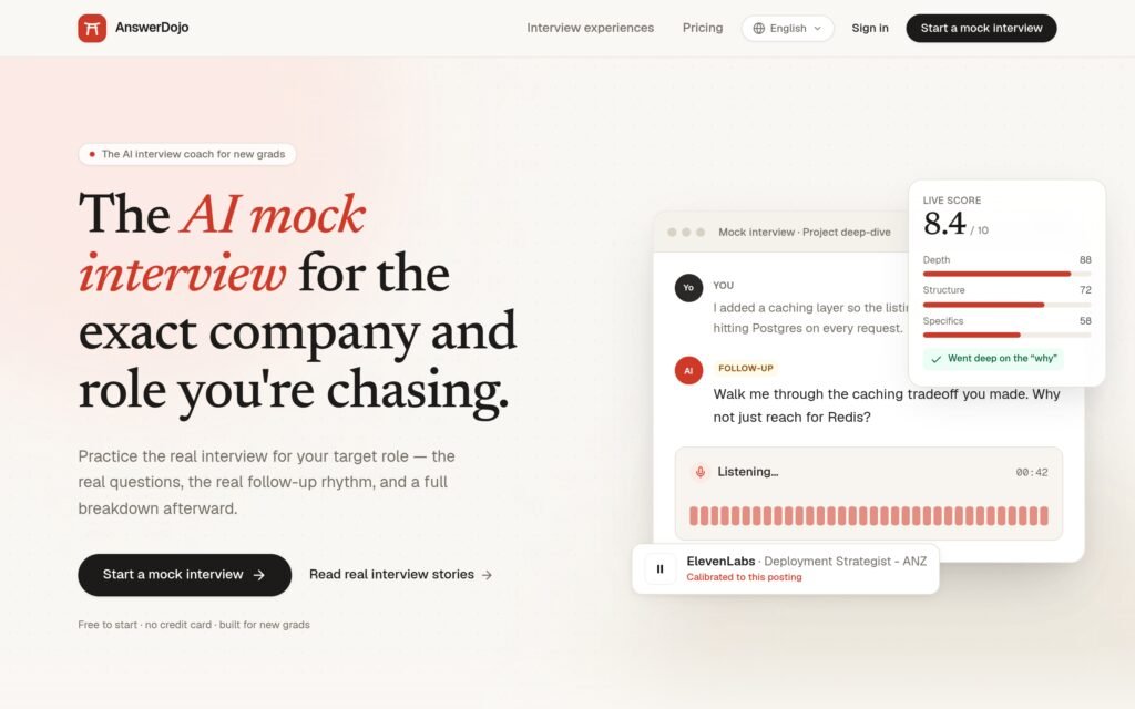 AnswerDojo Review (2026): Features, Pricing, and Limitations Screenshot