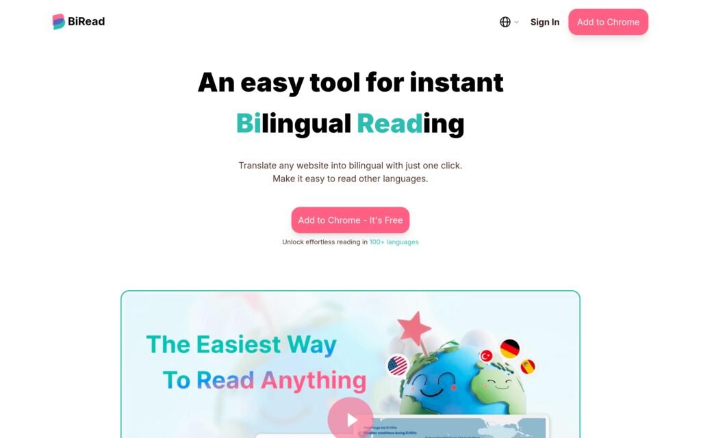 BiRead – Overview, Pricing & Verified Features Screenshot