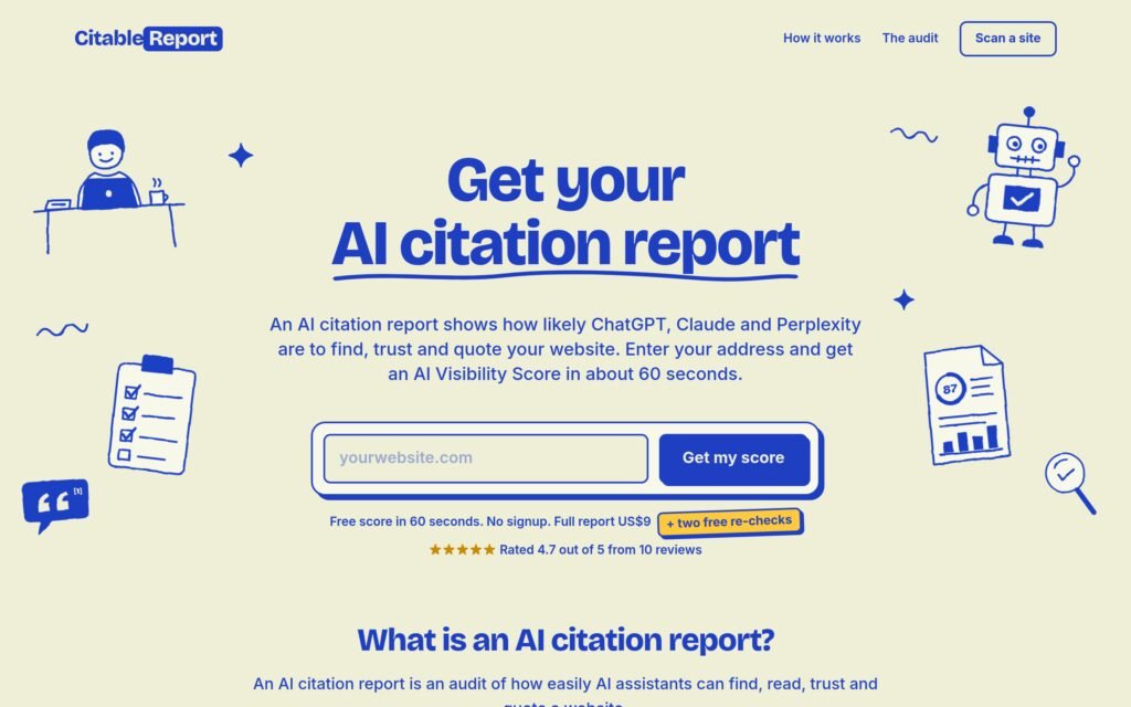 CitableReport – Overview, Pricing & Verified Features Screenshot