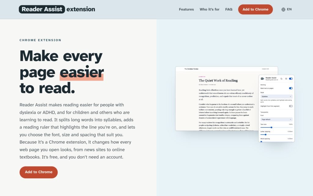 Reader Assist – Overview, Pricing & Verified Features Screenshot