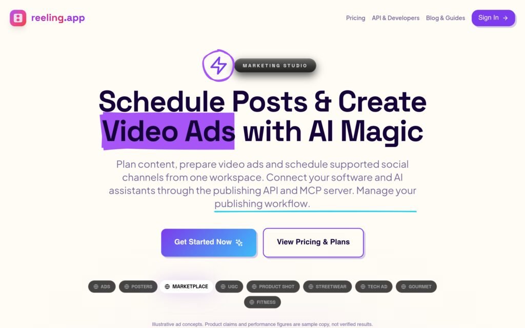 Reeling – Overview, Pricing & Verified Features Screenshot