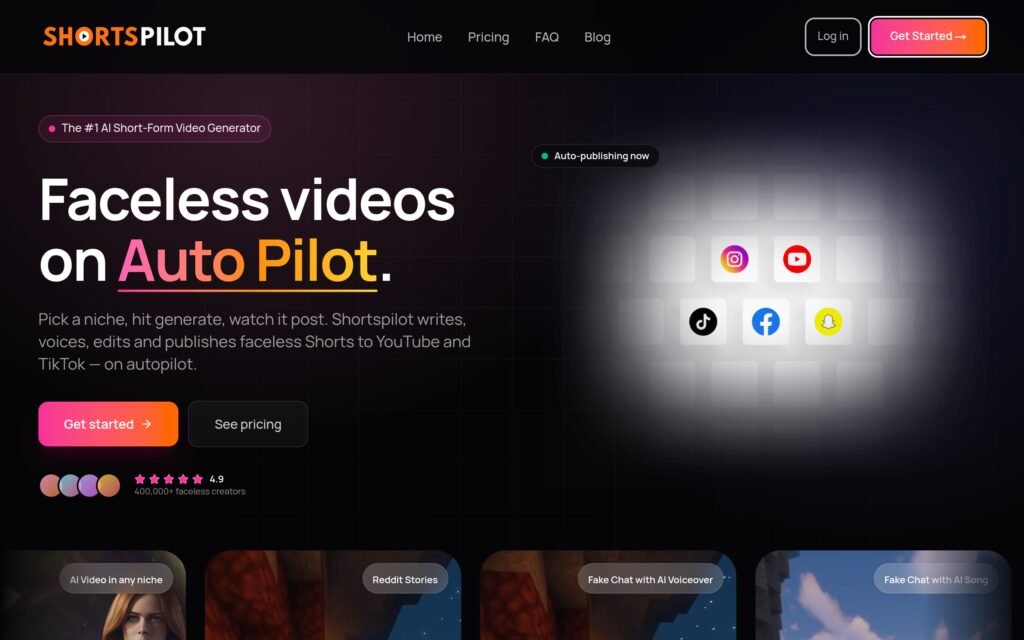 Shortspilot.ai Review (2026): Features, Pricing, and Limitations Screenshot