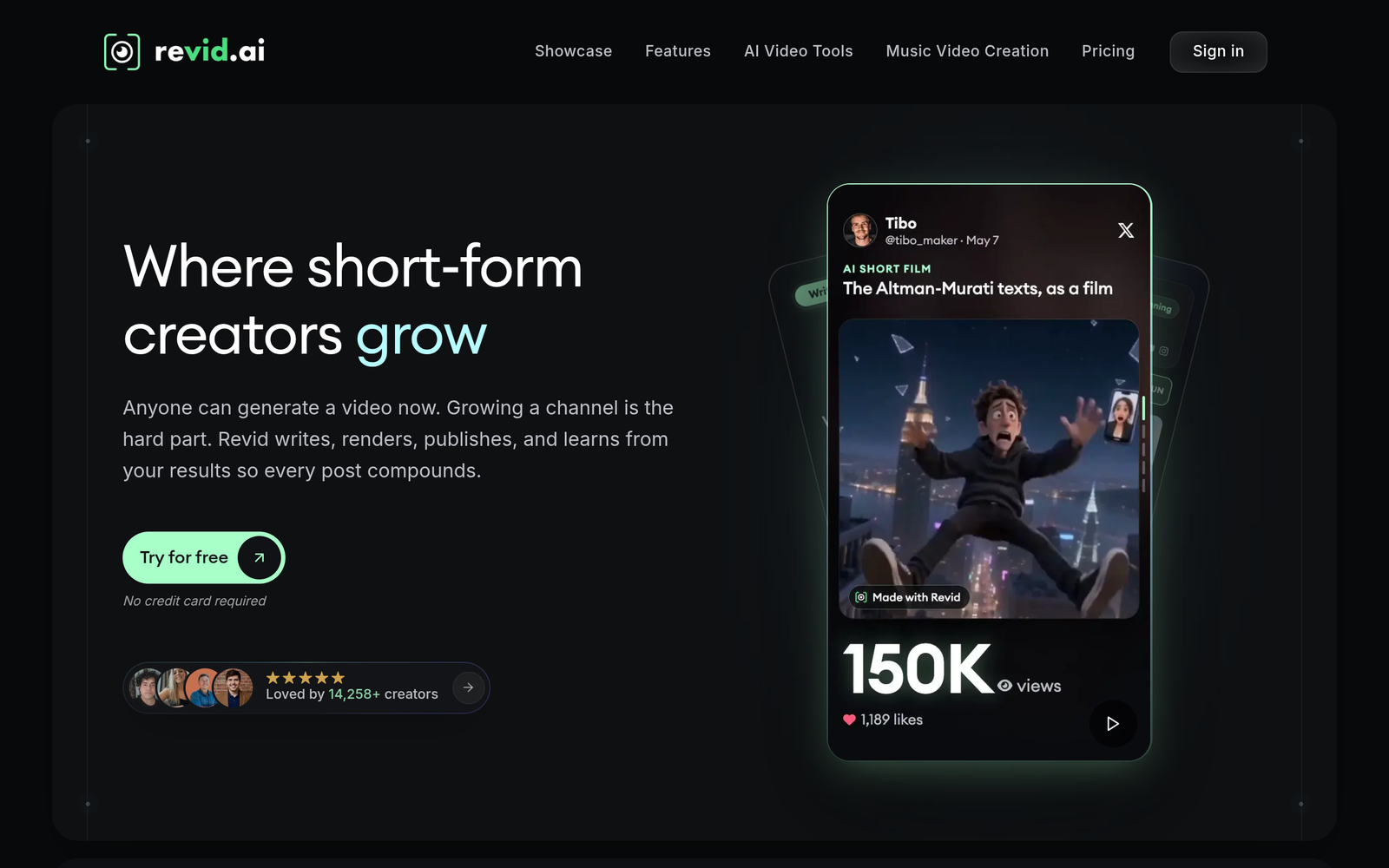 Typeframes AI Tool Homepage Screenshot and User Interface